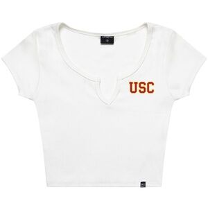 Hype and Vice USC White Cali Crop